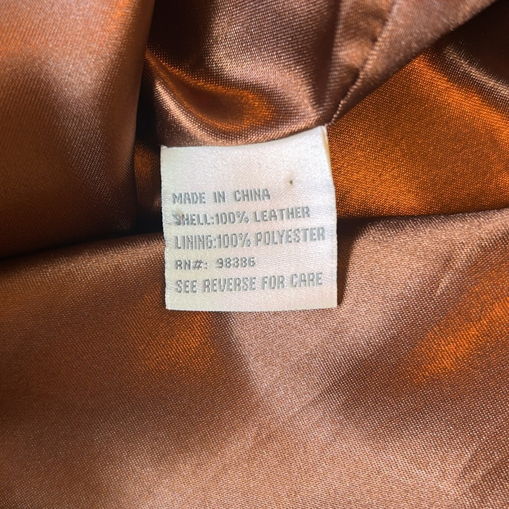Vintage 90s Neiman Marcus Womens Leather A-line Skirt Size 12 Brown Suede Mini - Picture 6 of 6